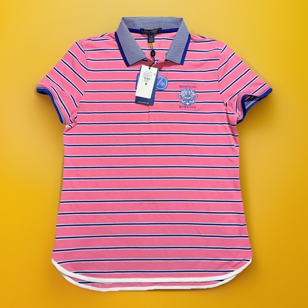 Polo Golf Ralph Lauren Polo Shirt Womens M Wicking Whistling Straits MSRP $98